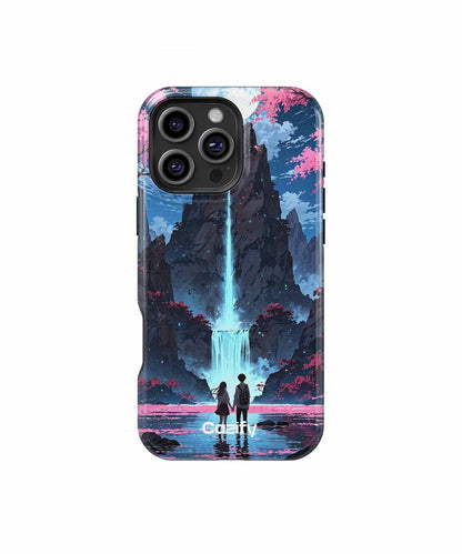 Serene Moonlit Waterfall Adventure iPhone case Case Cazify - Delivery Canada