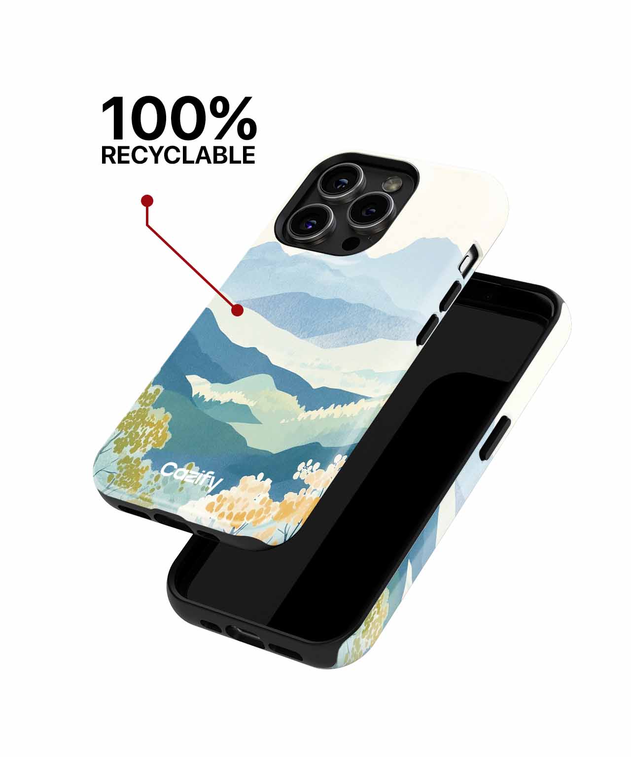 Serene mountain retreat with colorful foliage iPhone case Case Cazify - Delivery Canada