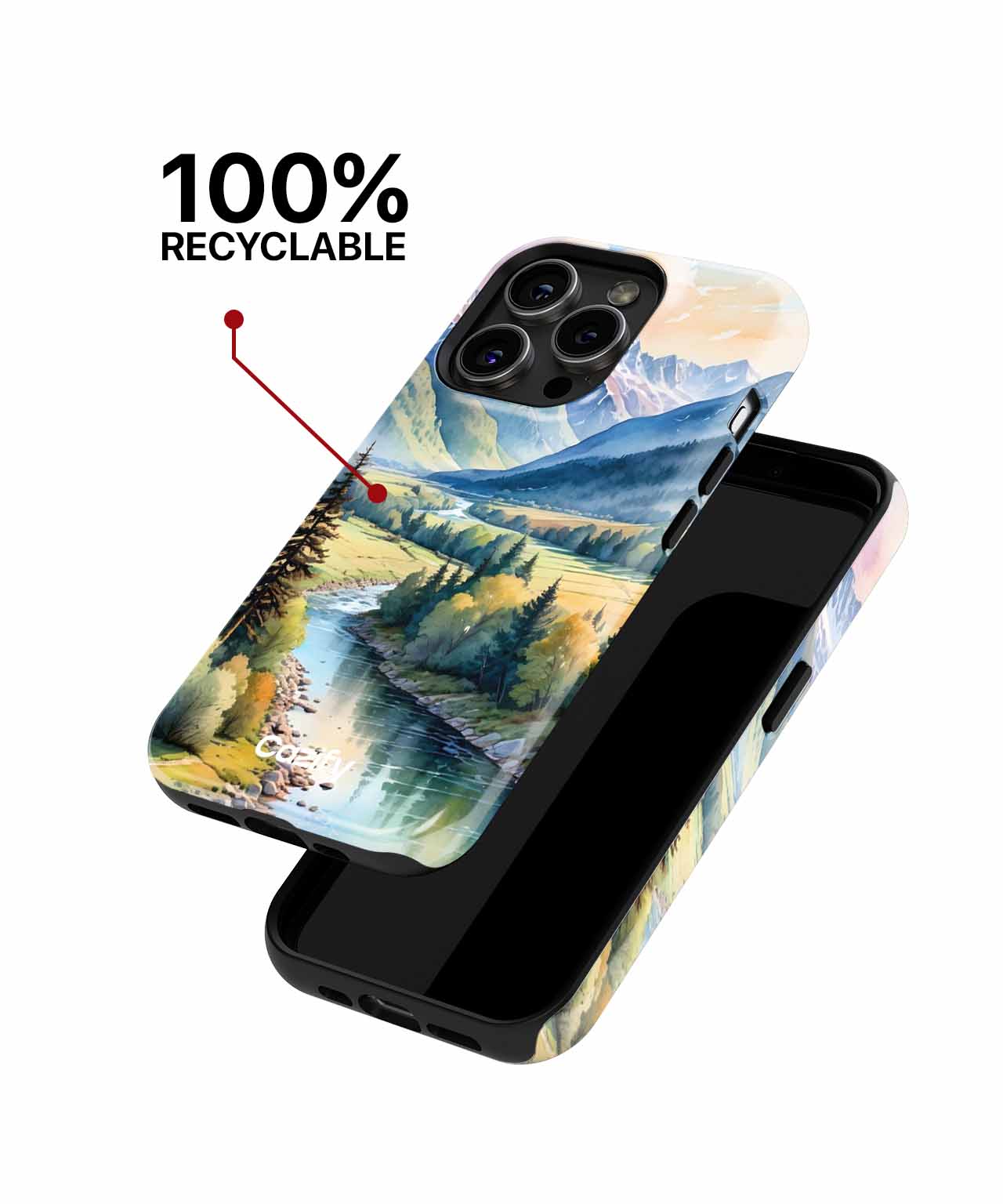 Serene mountain river adventure iPhone case Case Cazify - Delivery Canada