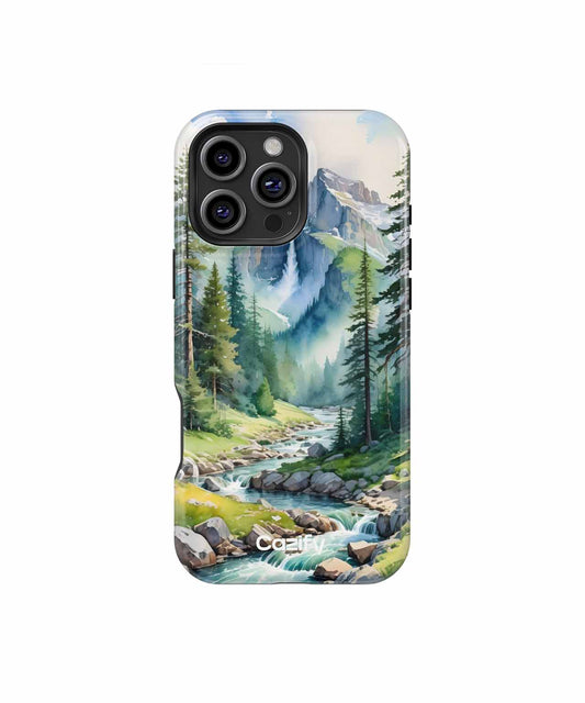 Serene Mountain Stream Paradise iPhone case Case Cazify - Delivery Canada