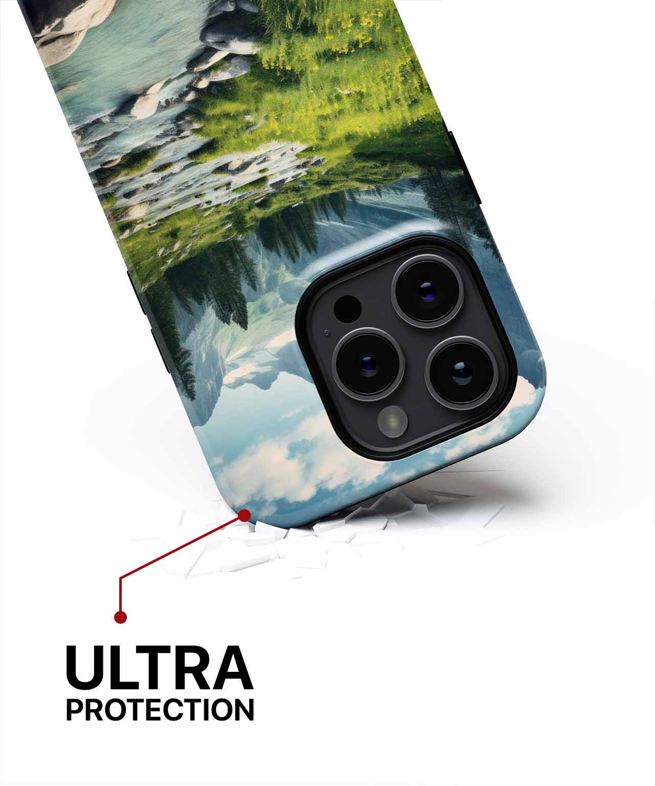 Serene Mountain Stream with Lush Greens iPhone case Case Cazify - Delivery Canada