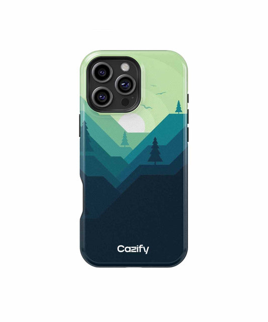 Serene Mountain Sunrise Adventure iPhone case Case Cazify - Delivery Canada