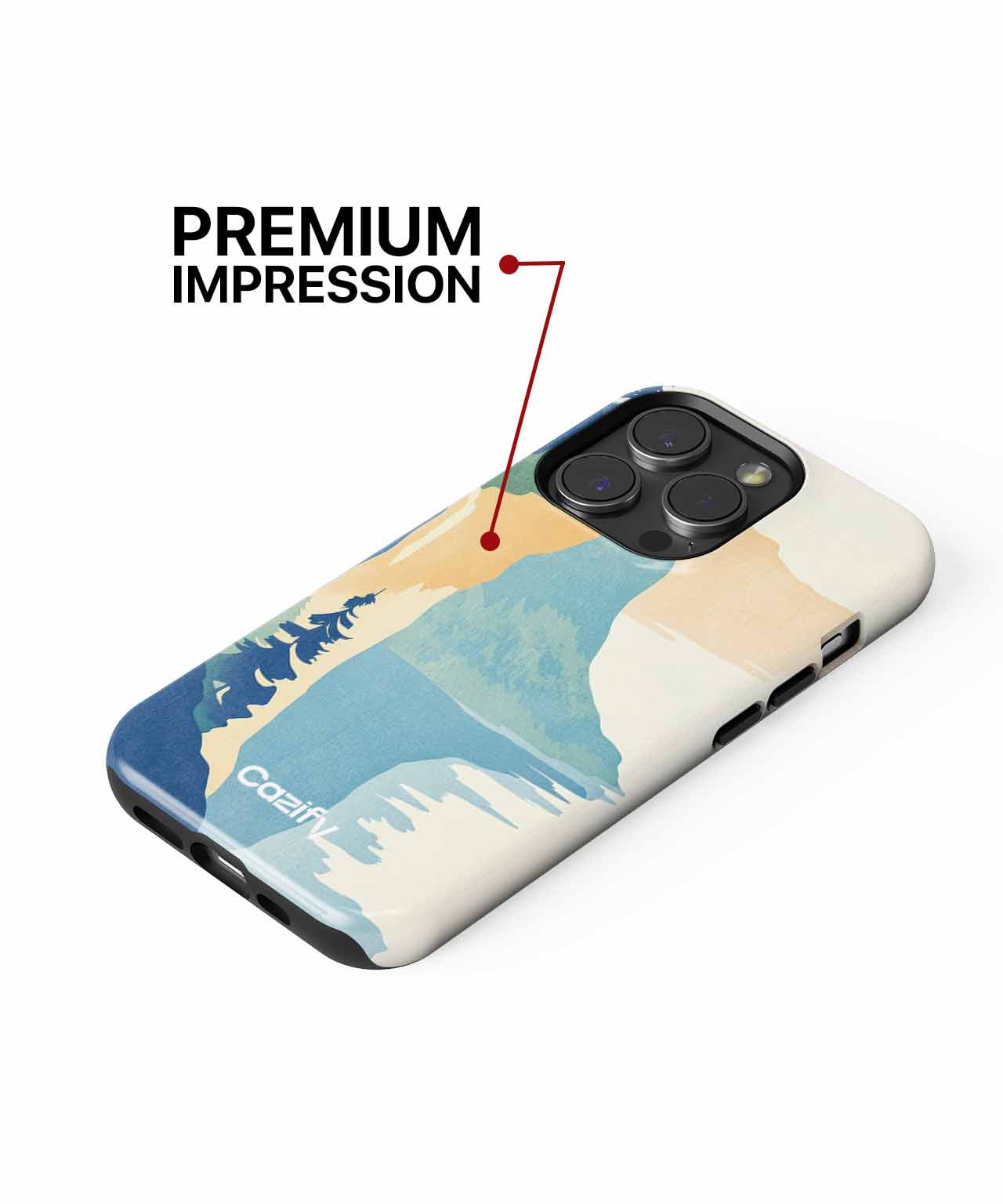 Serene nature escape with cliffside view iPhone case Case Cazify - Delivery Canada