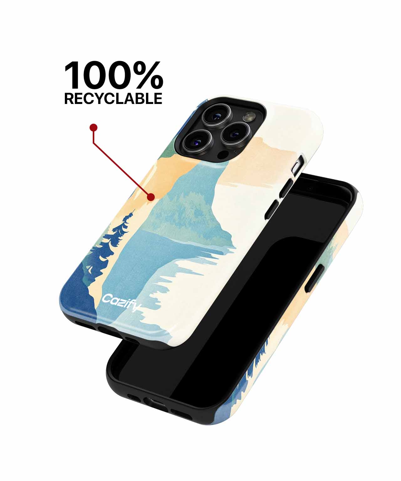 Serene nature escape with cliffside view iPhone case Case Cazify - Delivery Canada