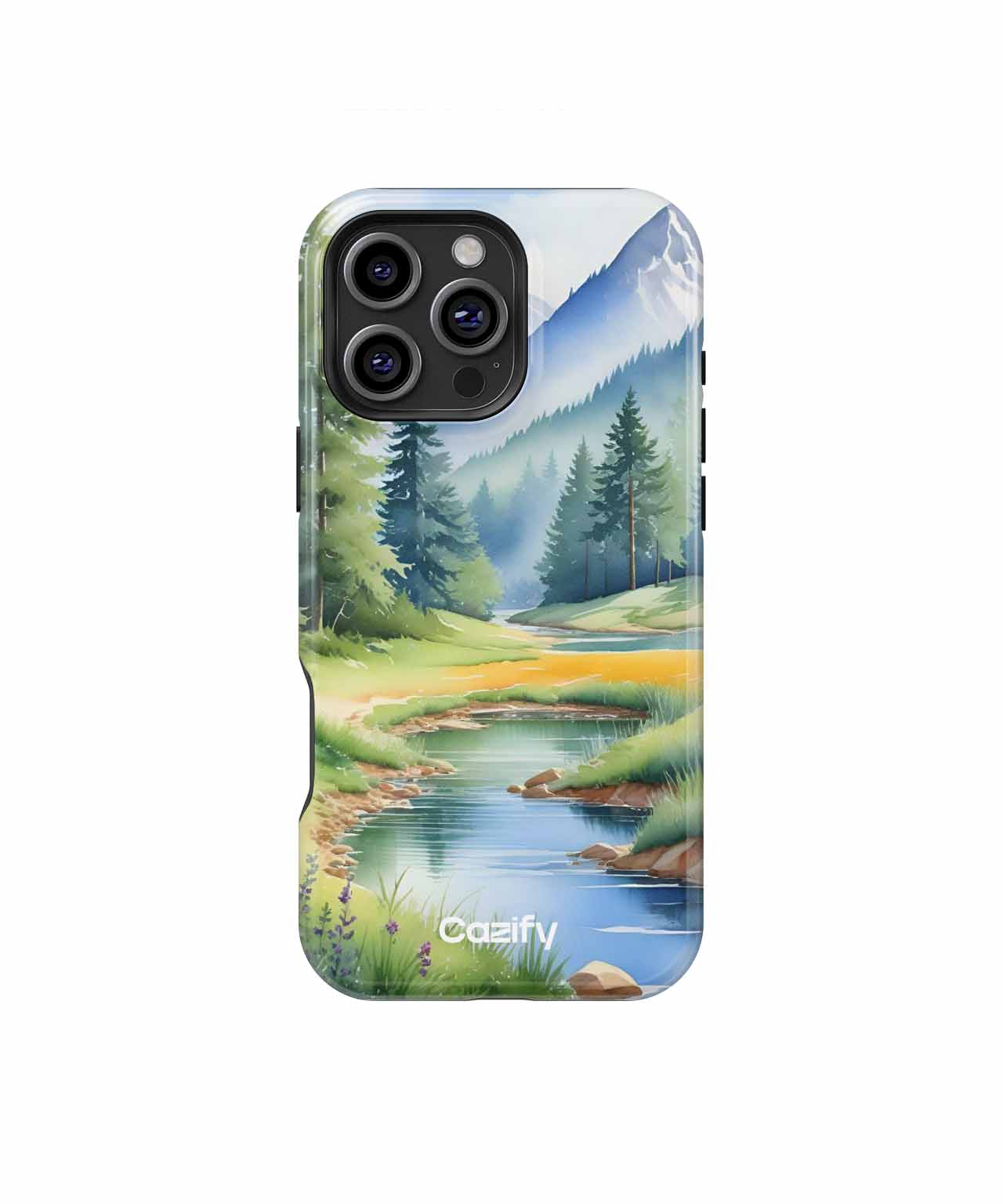 Serene Nature Escape with Majestic Peaks iPhone case Case Cazify - Delivery Canada