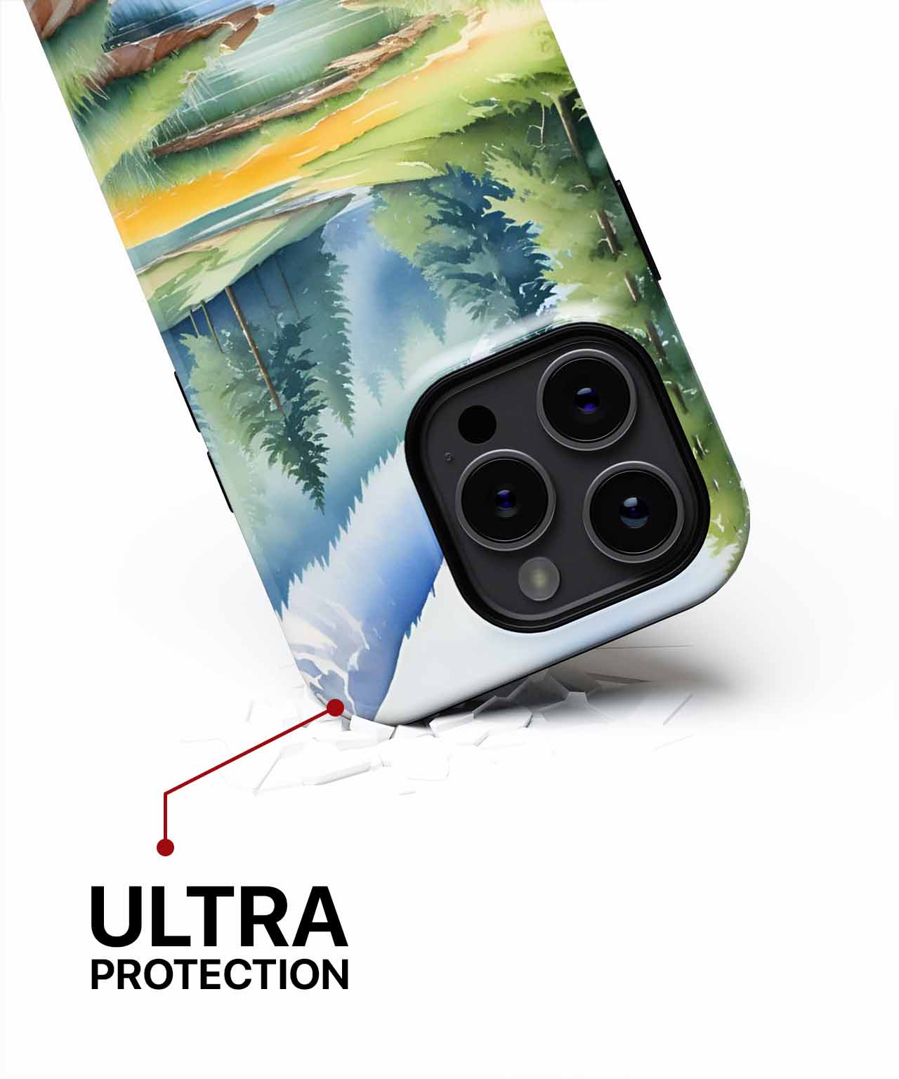 Serene Nature Escape with Majestic Peaks iPhone case Case Cazify - Delivery Canada