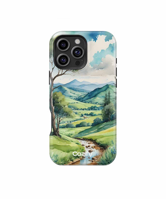 Serene Nature's Embrace with Gentle Stream iPhone case Case Cazify - Delivery Canada