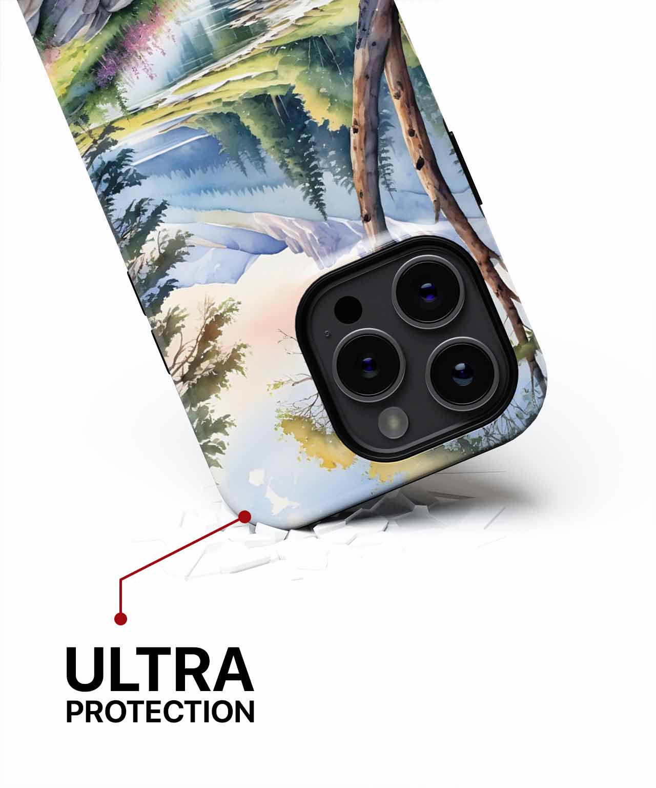 Serene Nature's Paradise with Flowing River iPhone case Case Cazify - Delivery Canada