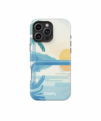 Serene Poolside Sunset Vibes iPhone case Case Cazify - Delivery Canada