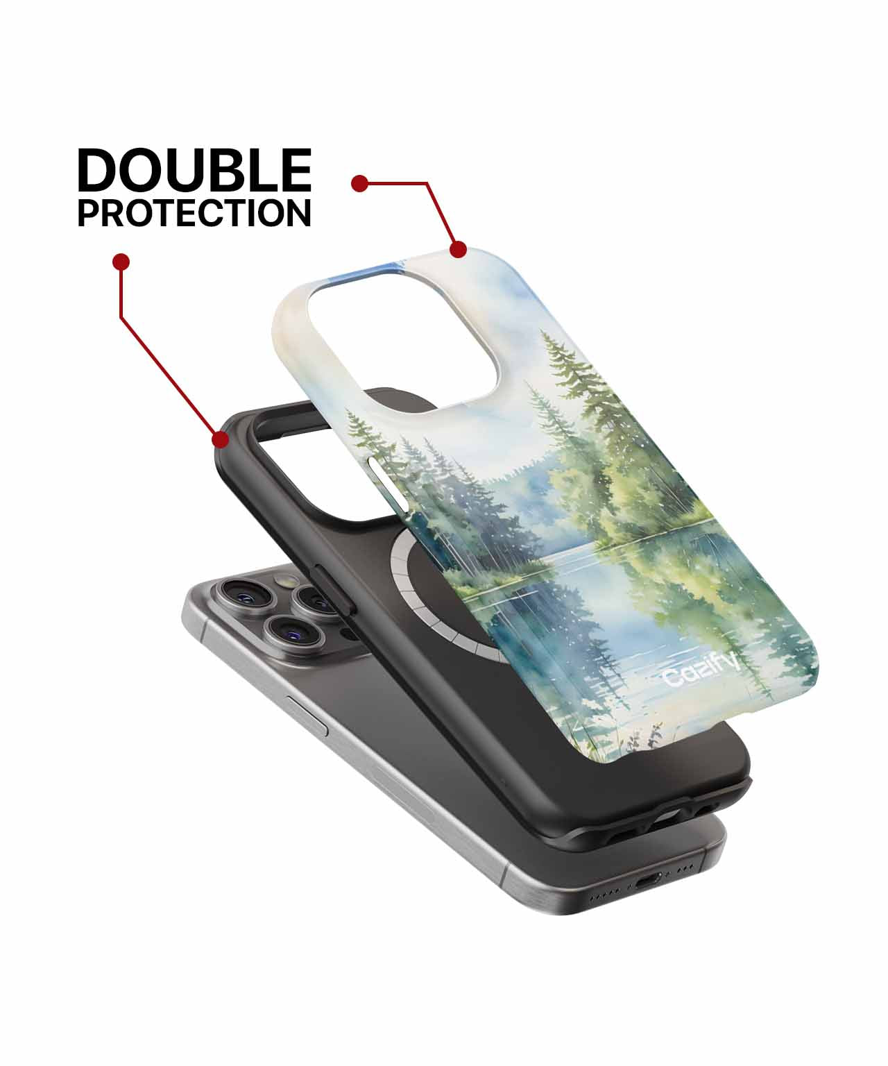Serene Reflection of Nature's Beauty iPhone case Case Cazify - Delivery Canada