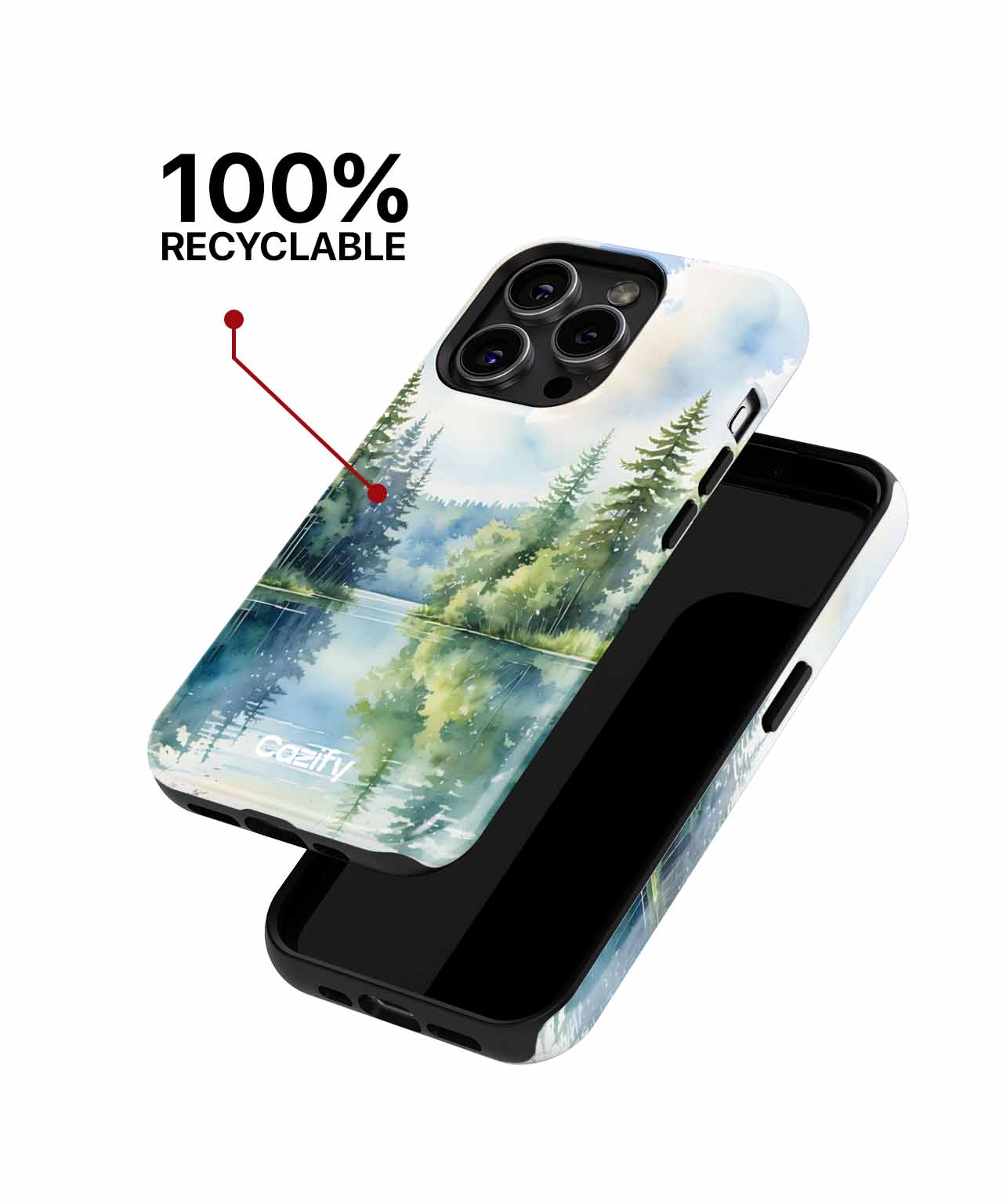 Serene Reflection of Nature's Beauty iPhone case Case Cazify - Delivery Canada