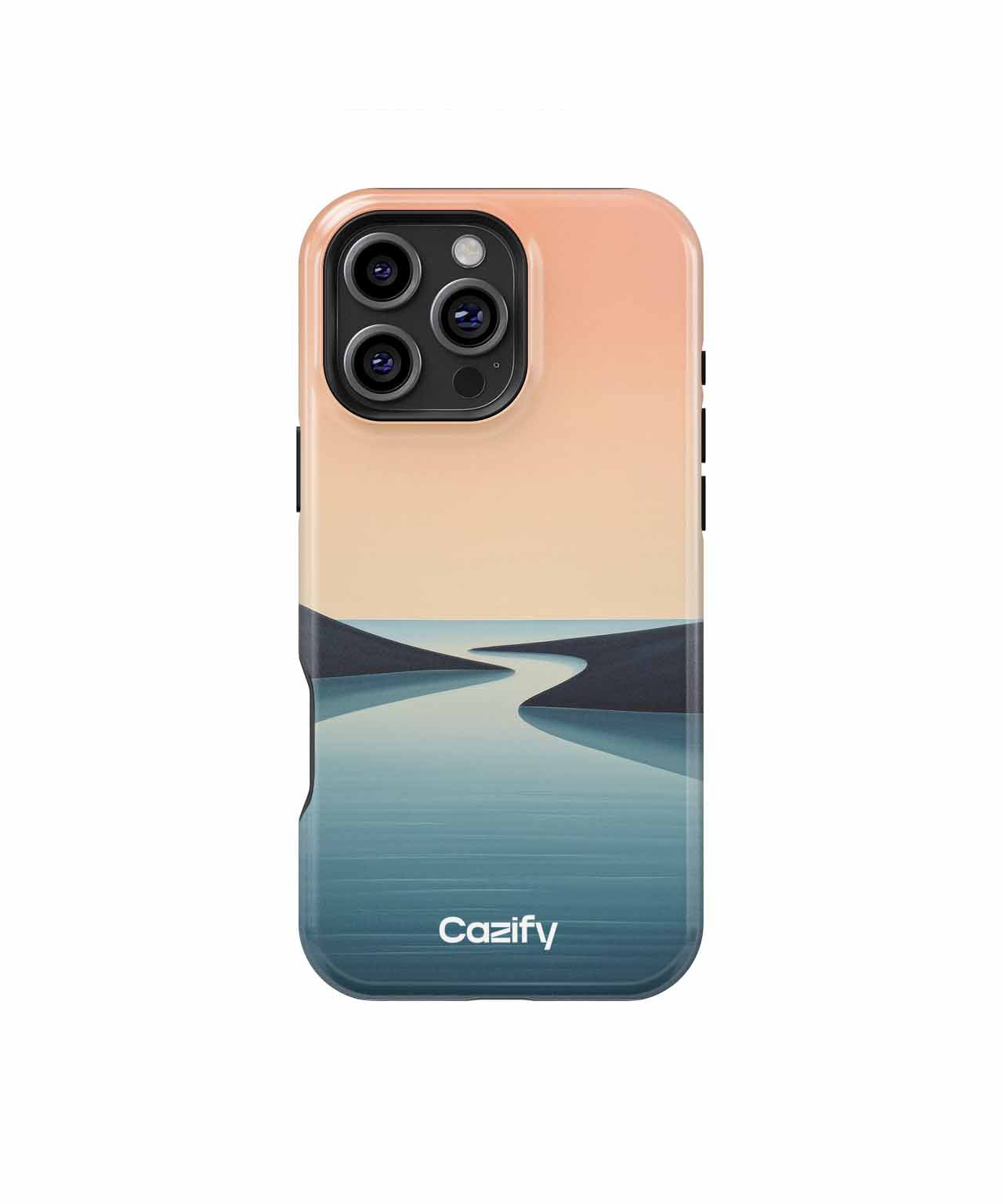 Serene River Journey through Hills iPhone case Case Cazify - Delivery Canada