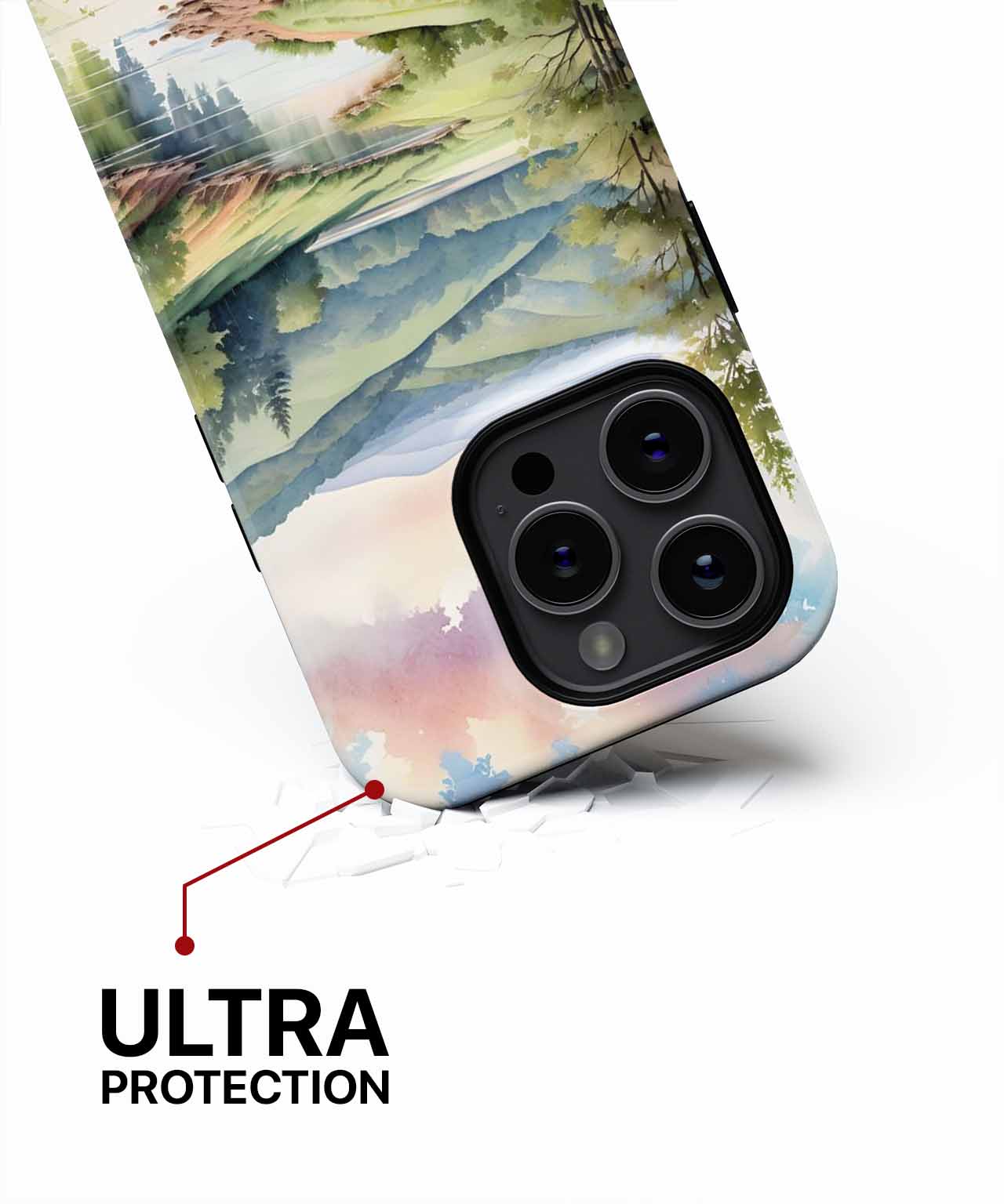 Serene Riverbank Escape with Majestic Hills iPhone case Case Cazify - Delivery Canada