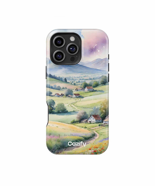 Serene Rolling Hills with Colorful Blooms iPhone case Case Cazify - Delivery Canada