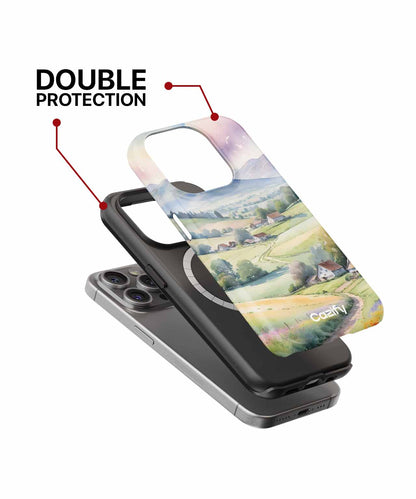 Serene Rolling Hills with Colorful Blooms iPhone case Case Cazify - Delivery Canada