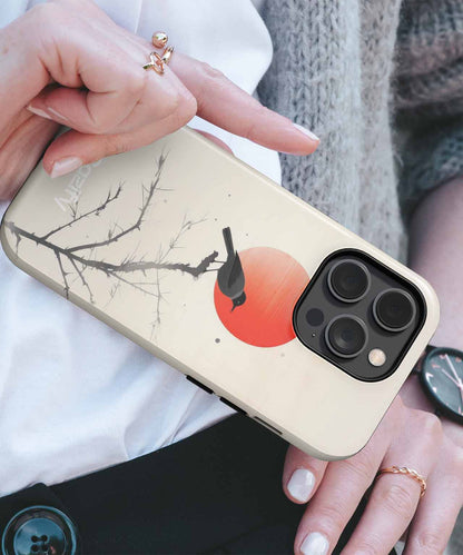 Serene Sunset Birdwatching Delight iPhone case Case Cazify - Delivery Canada