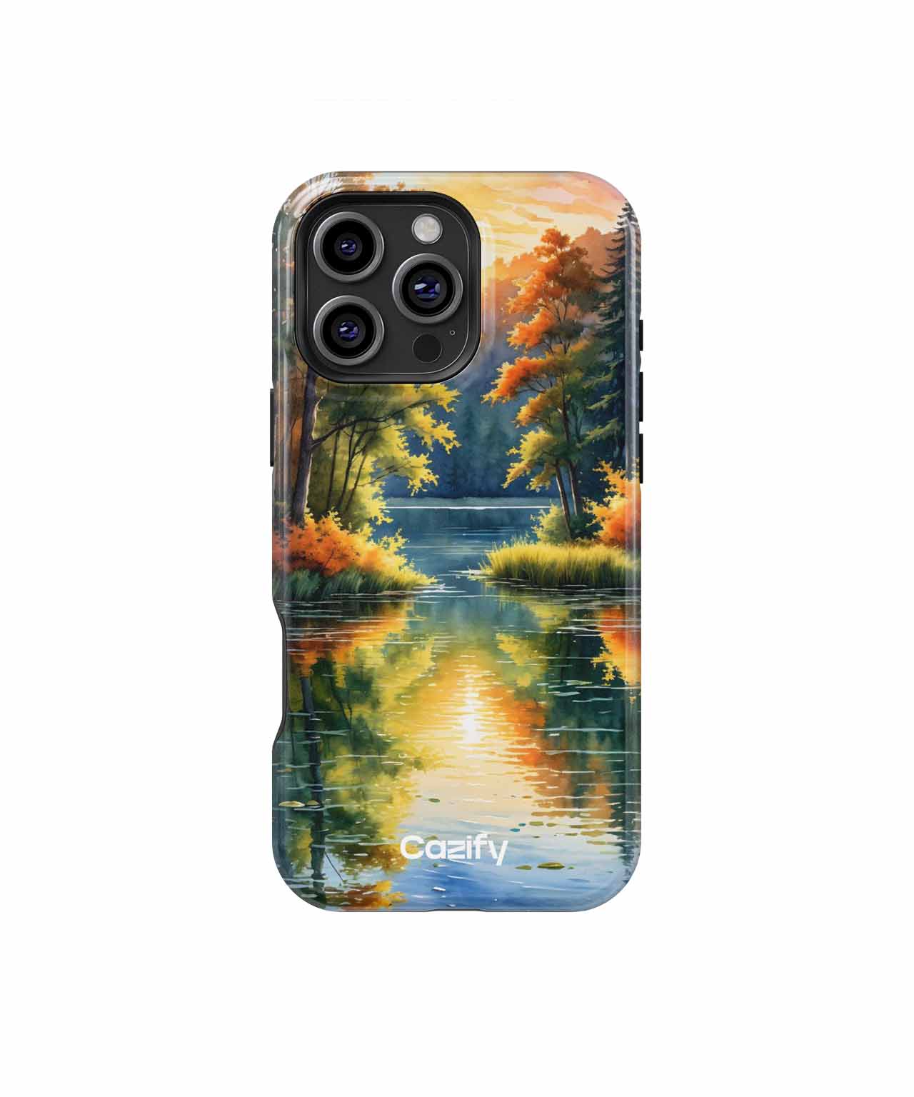 Serene Sunset on the Tranquil Lake iPhone case Case Cazify - Delivery Canada