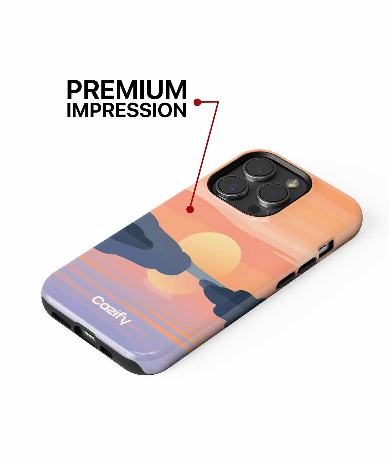 Serene Sunset Over Calm Waters iPhone case Case Cazify - Delivery Canada