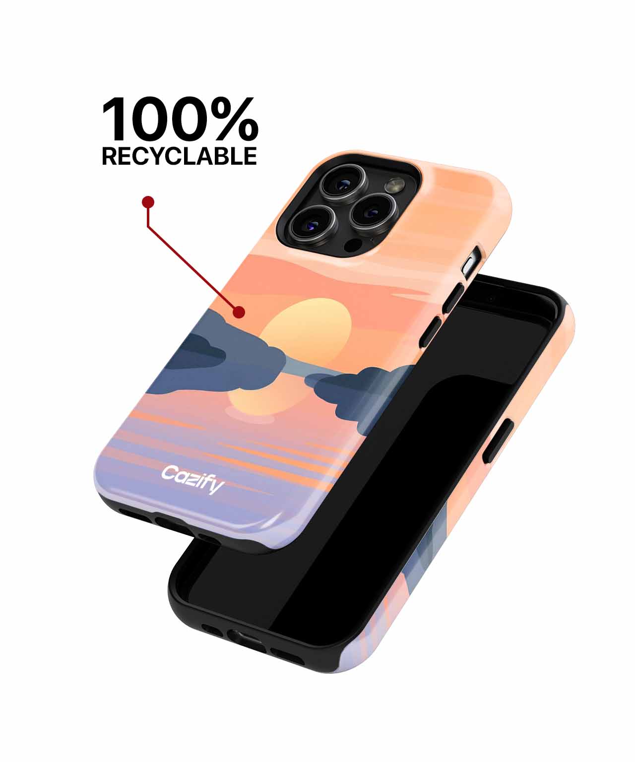 Serene Sunset Over Calm Waters iPhone case Case Cazify - Delivery Canada