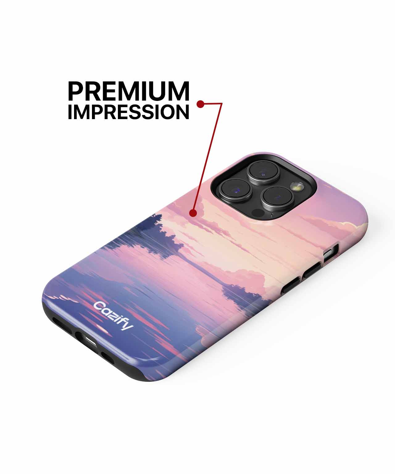 Serene Sunset Over Calm Waters iPhone case Case Cazify - Delivery Canada