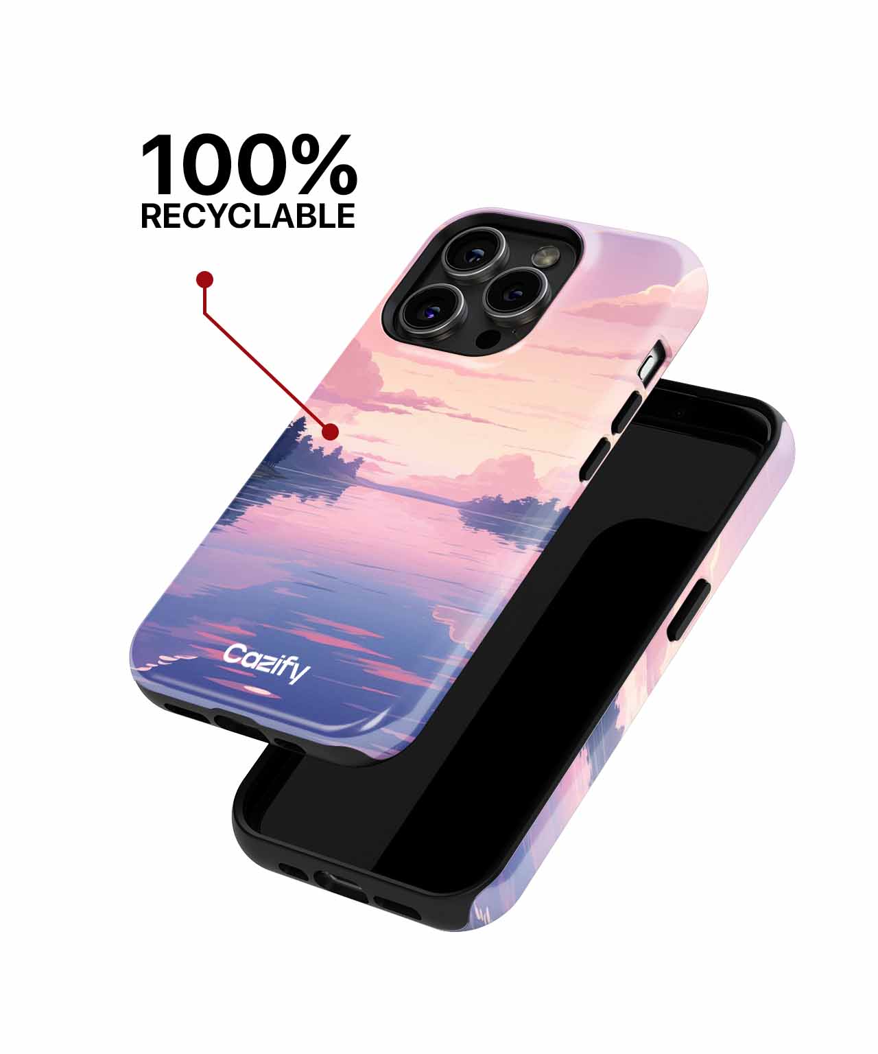 Serene Sunset Over Calm Waters iPhone case Case Cazify - Delivery Canada