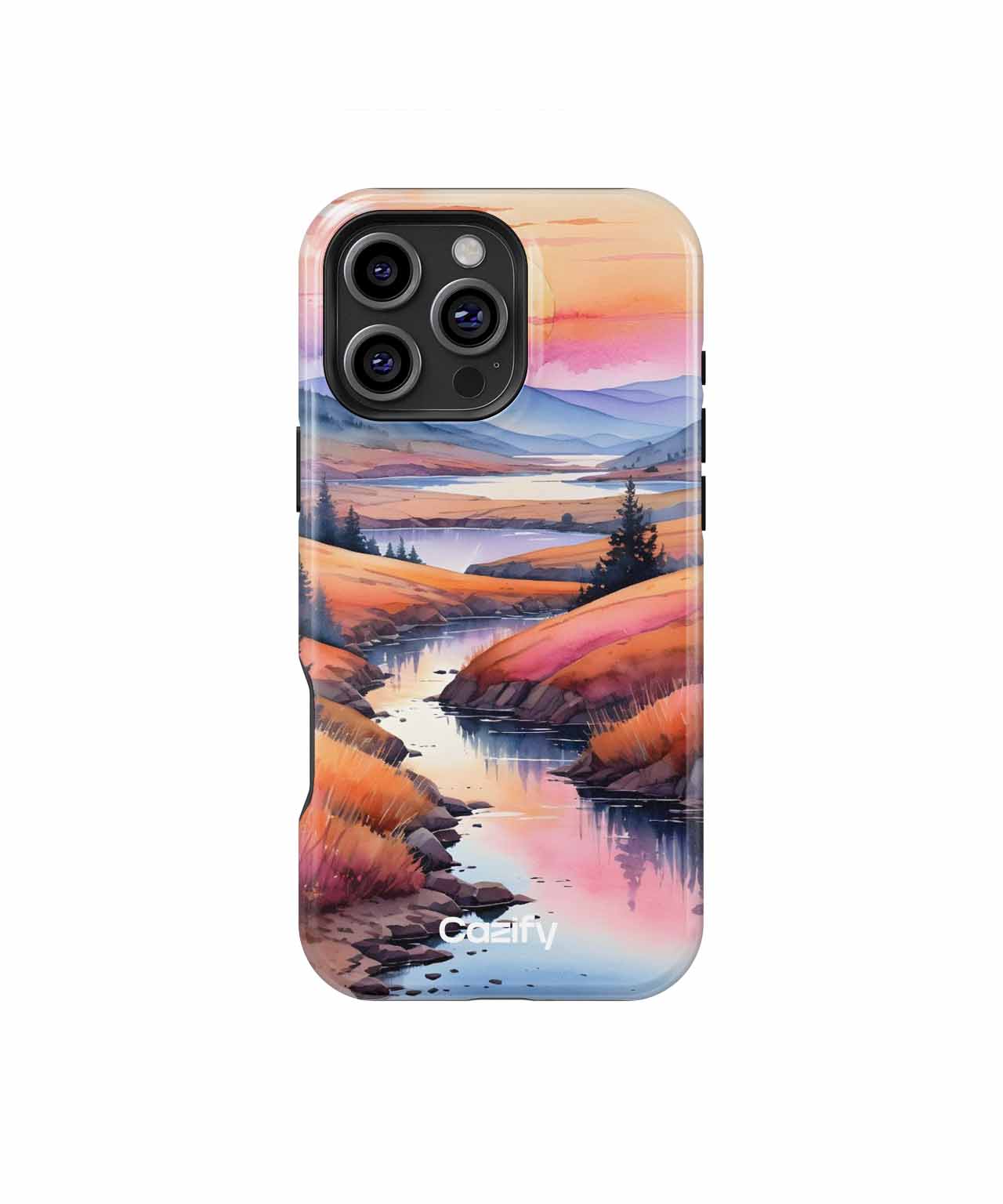 Serene Sunset Over Colorful Hills iPhone case Case Cazify - Delivery Canada