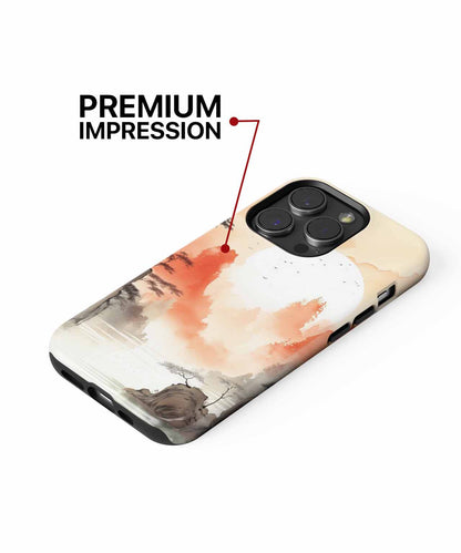 Serene Sunset Over Misty Mountains iPhone case Case Cazify - Delivery Canada