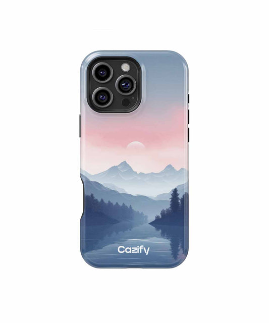 Serene Sunset Over Mountain Reflections iPhone case Case Cazify - Delivery Canada