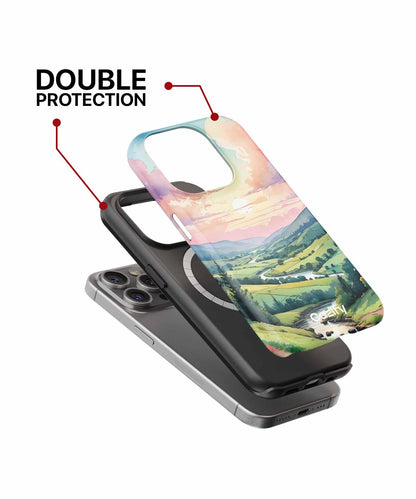 Serene Sunset Over Rolling Hills iPhone case Case Cazify - Delivery Canada