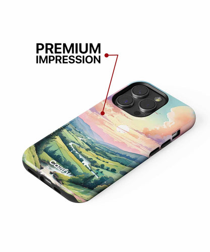 Serene Sunset Over Rolling Hills iPhone case Case Cazify - Delivery Canada