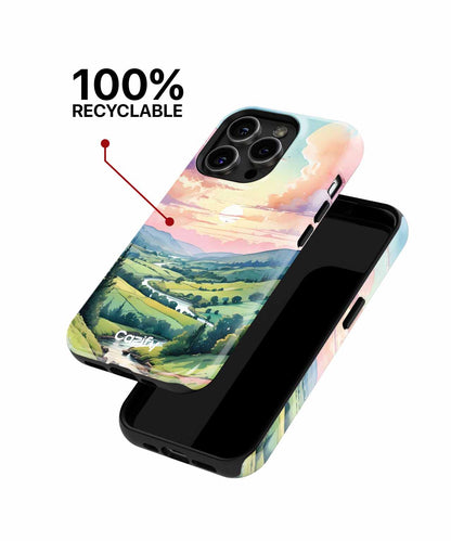 Serene Sunset Over Rolling Hills iPhone case Case Cazify - Delivery Canada