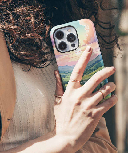 Serene Sunset Over Rolling Hills iPhone case Case Cazify - Delivery Canada