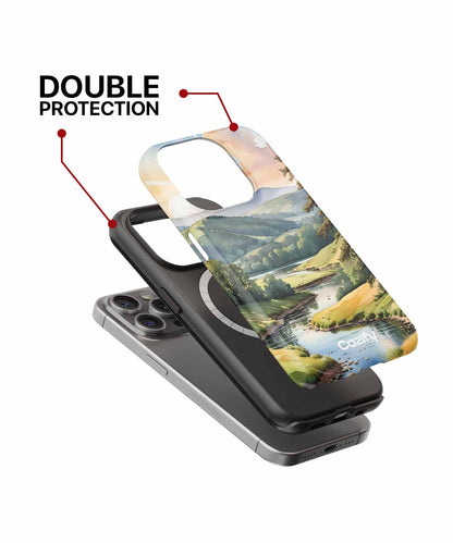 Serene Sunset Over Rolling Hills iPhone case Case Cazify - Delivery Canada