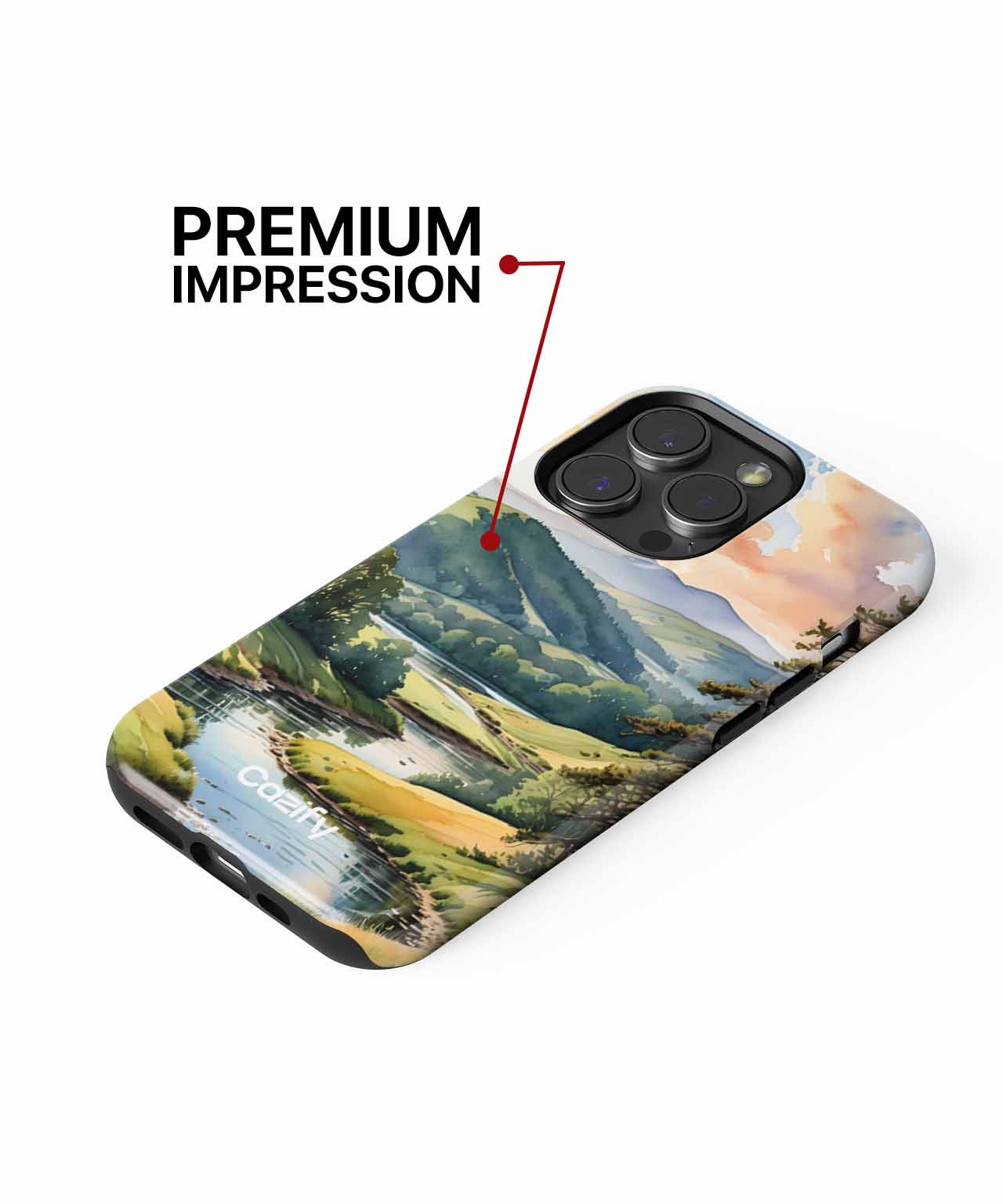 Serene Sunset Over Rolling Hills iPhone case Case Cazify - Delivery Canada