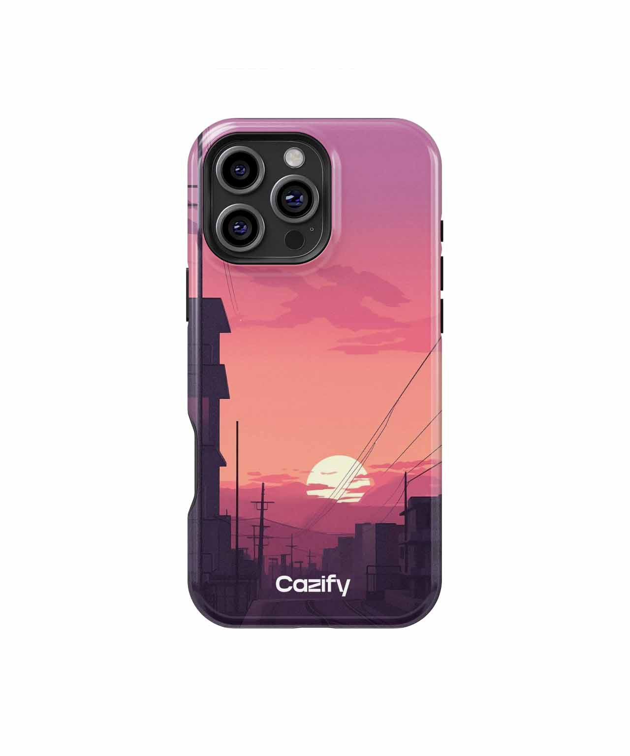 Serene Sunset Over Urban Skyline iPhone case Case Cazify - Delivery Canada