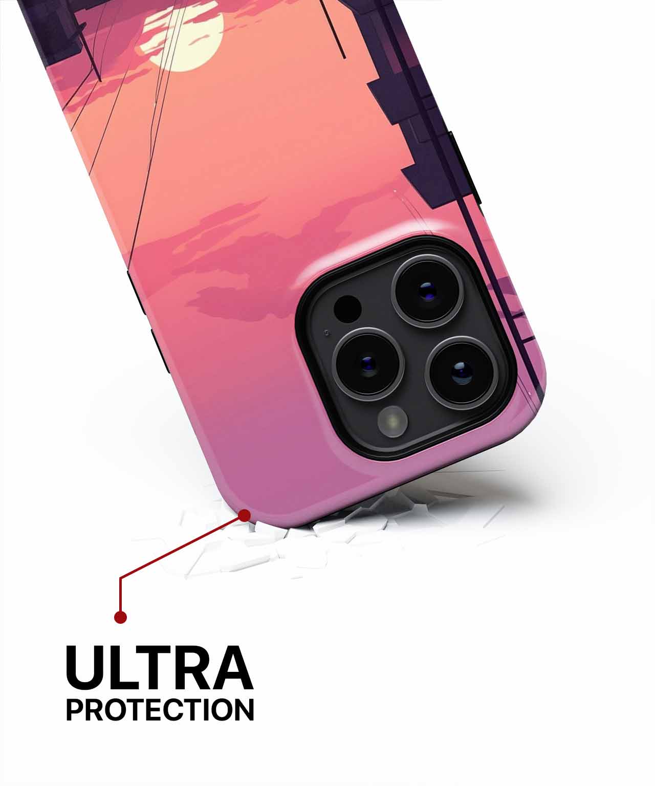 Serene Sunset Over Urban Skyline iPhone case Case Cazify - Delivery Canada