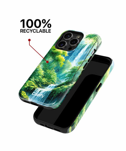 Serene Waterfall Paradise Awaits iPhone case Case Cazify - Delivery Canada