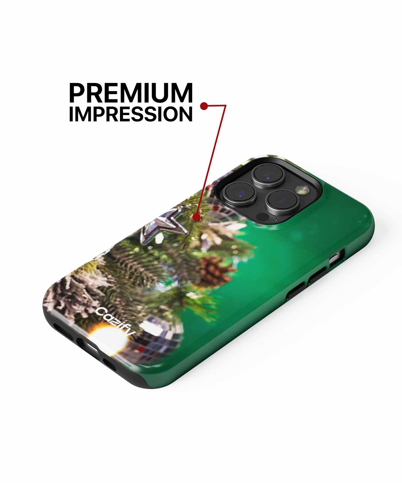 Shiny Christmas Tree Decorations Display iPhone case Case Cazify - Delivery Canada