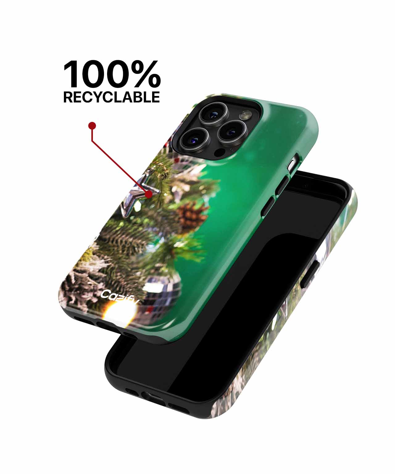 Shiny Christmas Tree Decorations Display iPhone case Case Cazify - Delivery Canada
