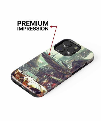 Shiny Cobra in Futuristic Metropolis iPhone case Case Cazify - Delivery Canada