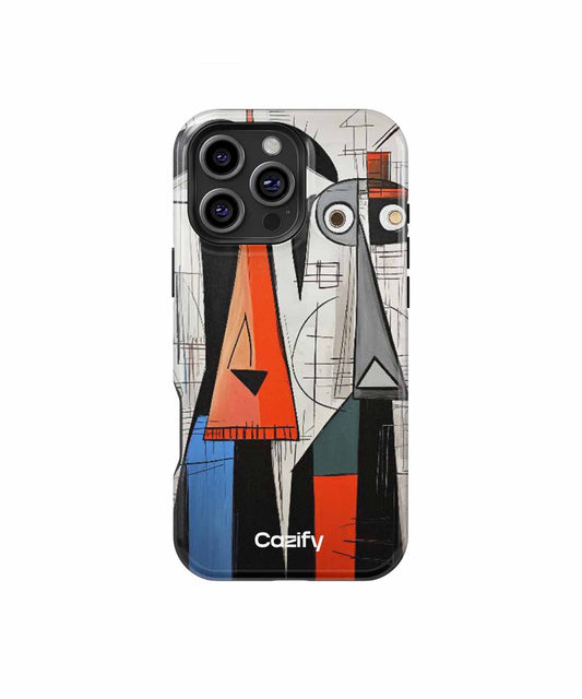 Silly Abstract Dogs with Quirky Faces iPhone case Case Cazify - Delivery Canada