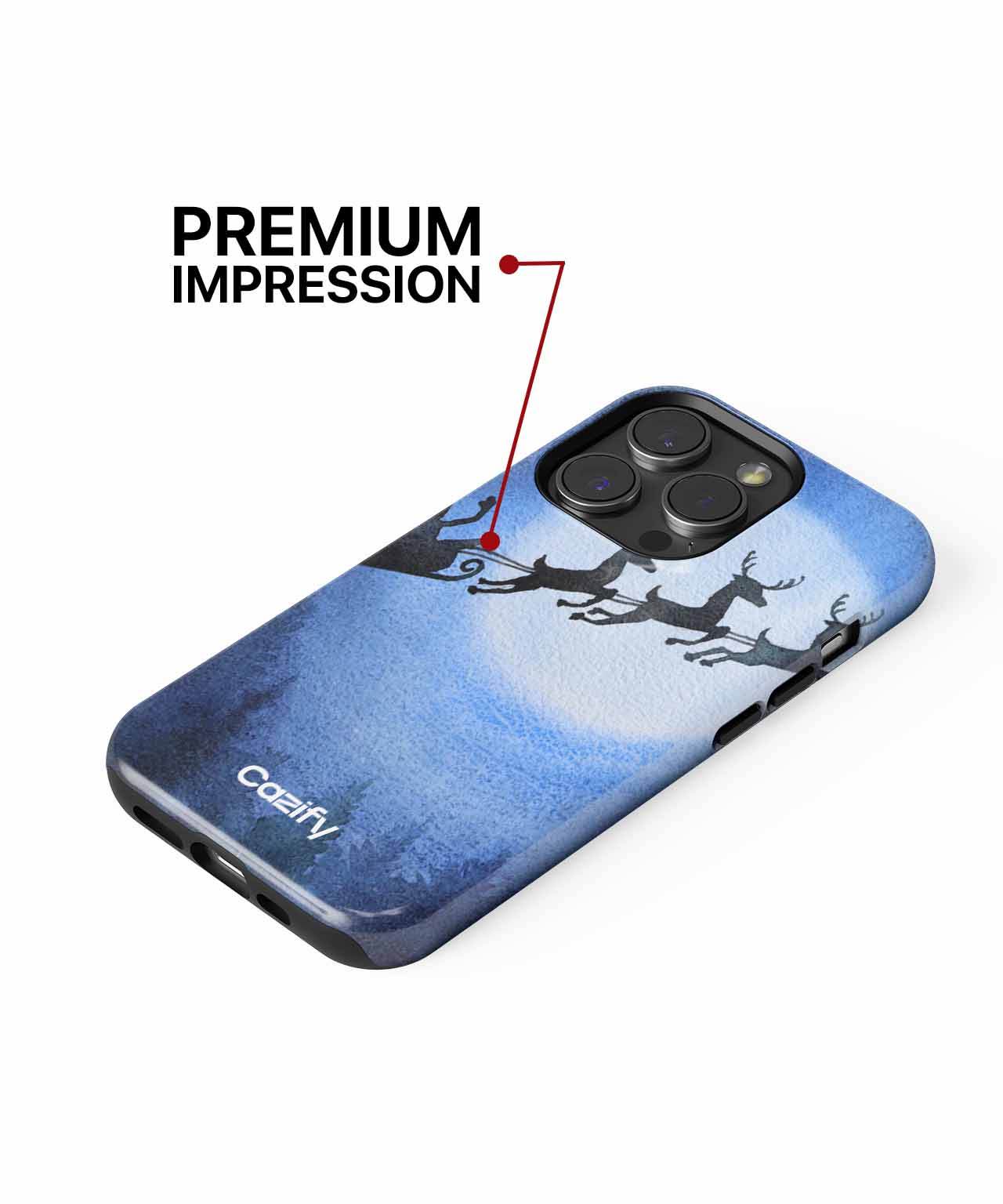 Sleighing Through the Starry Night iPhone case Case Cazify - Delivery Canada