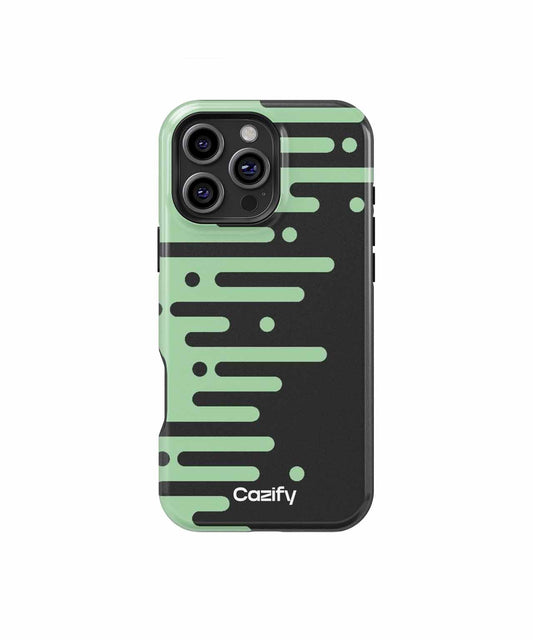 Slimy Green Slippery Stripes iPhone case Case Cazify - Delivery Canada