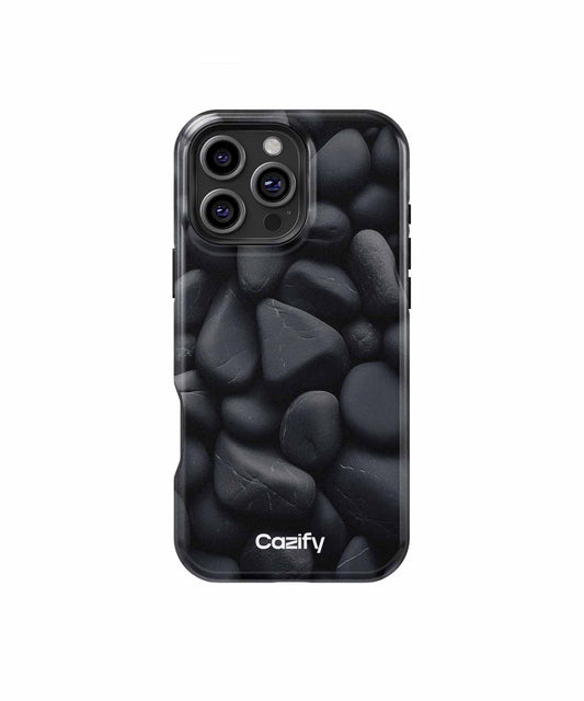 Smooth obsidian pebble paradise iPhone case Case Cazify - Delivery Canada