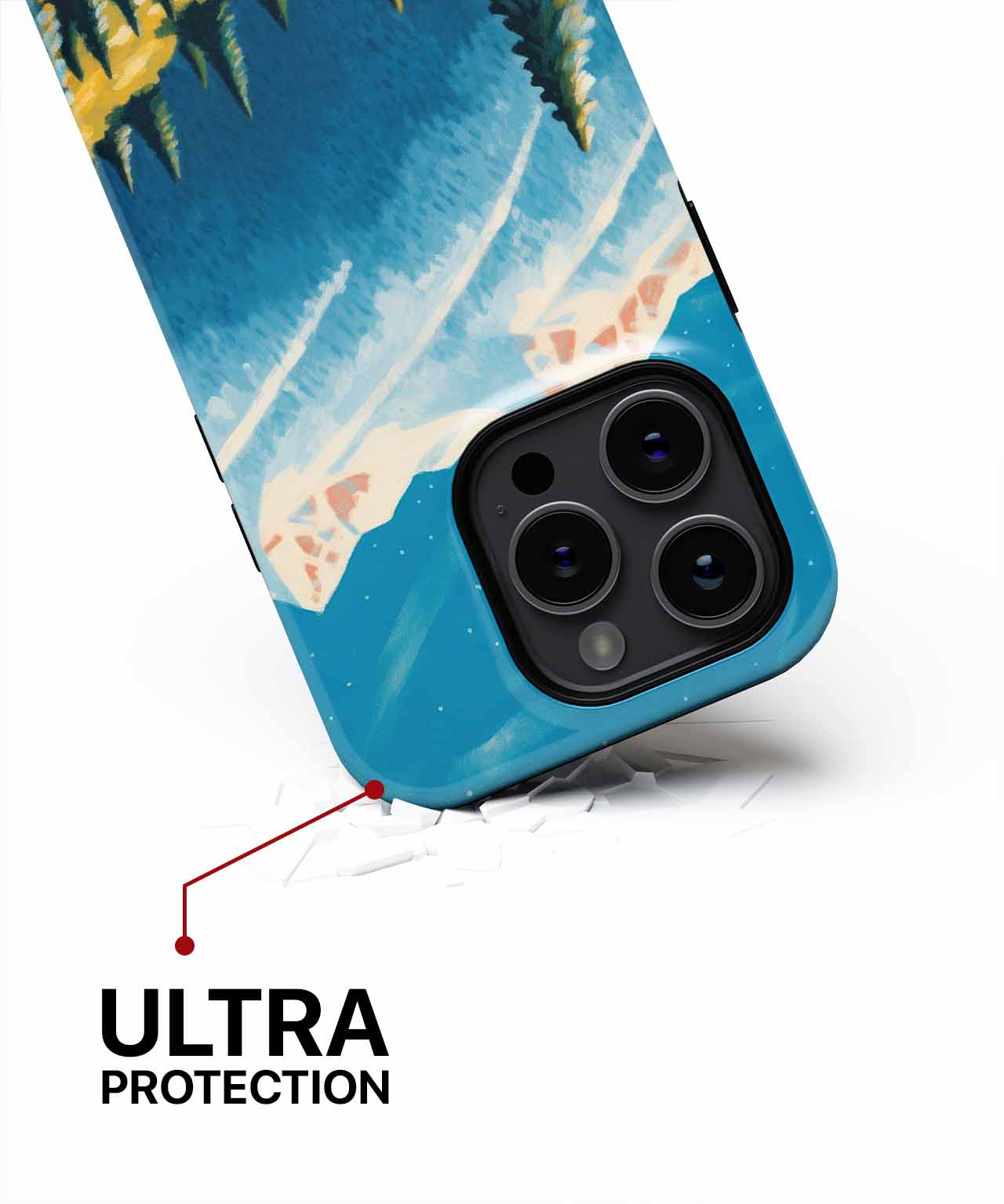 Snowy Mountain Adventure with Pine Trees iPhone case Case Cazify - Delivery Canada