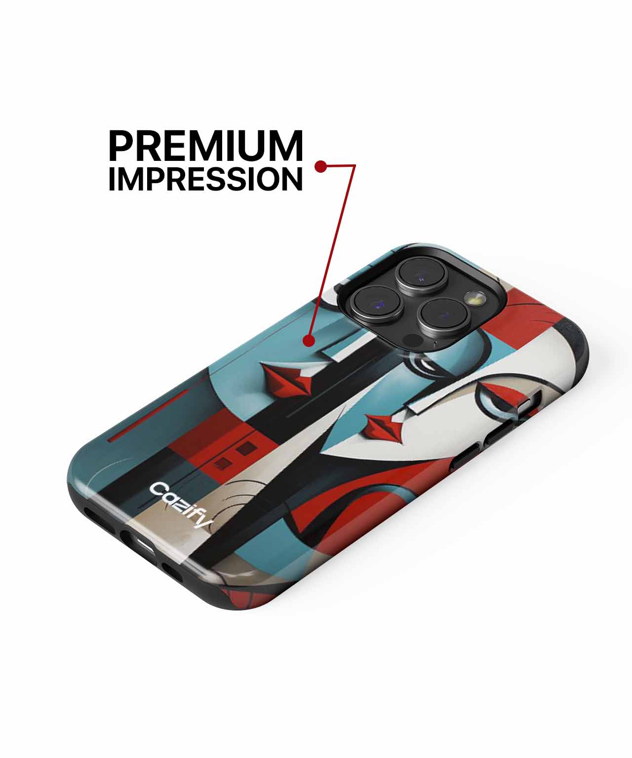 Sophisticated Colorful Faces Cheek to Cheek iPhone case Case Cazify - Delivery Canada