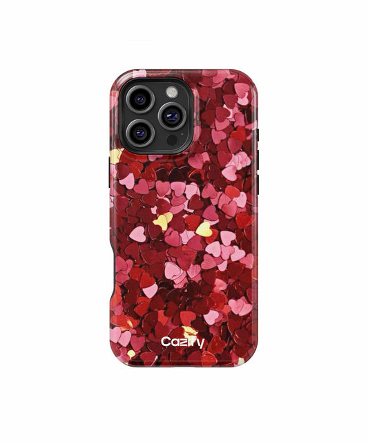 Sparkling Heart Confetti Extravaganza iPhone case Case Cazify - Delivery Canada