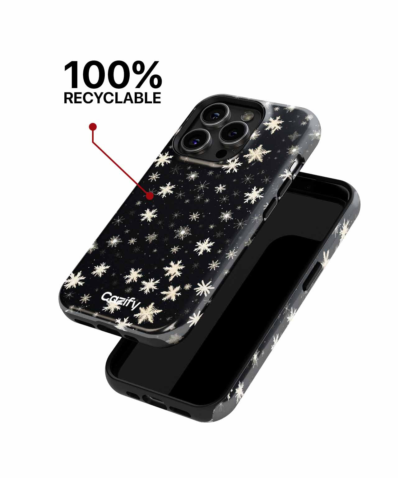 Sparkling Snowflake Wonderland Magic iPhone case Case Cazify - Delivery Canada