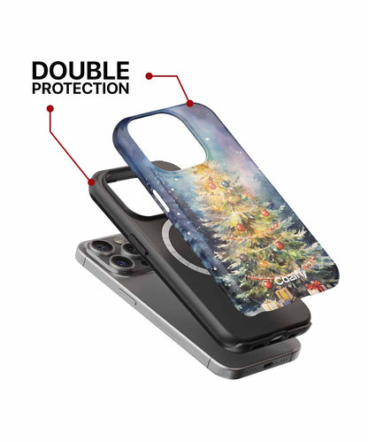 Sparkling Winter Wonderland Christmas Tree iPhone case Case Cazify - Delivery Canada