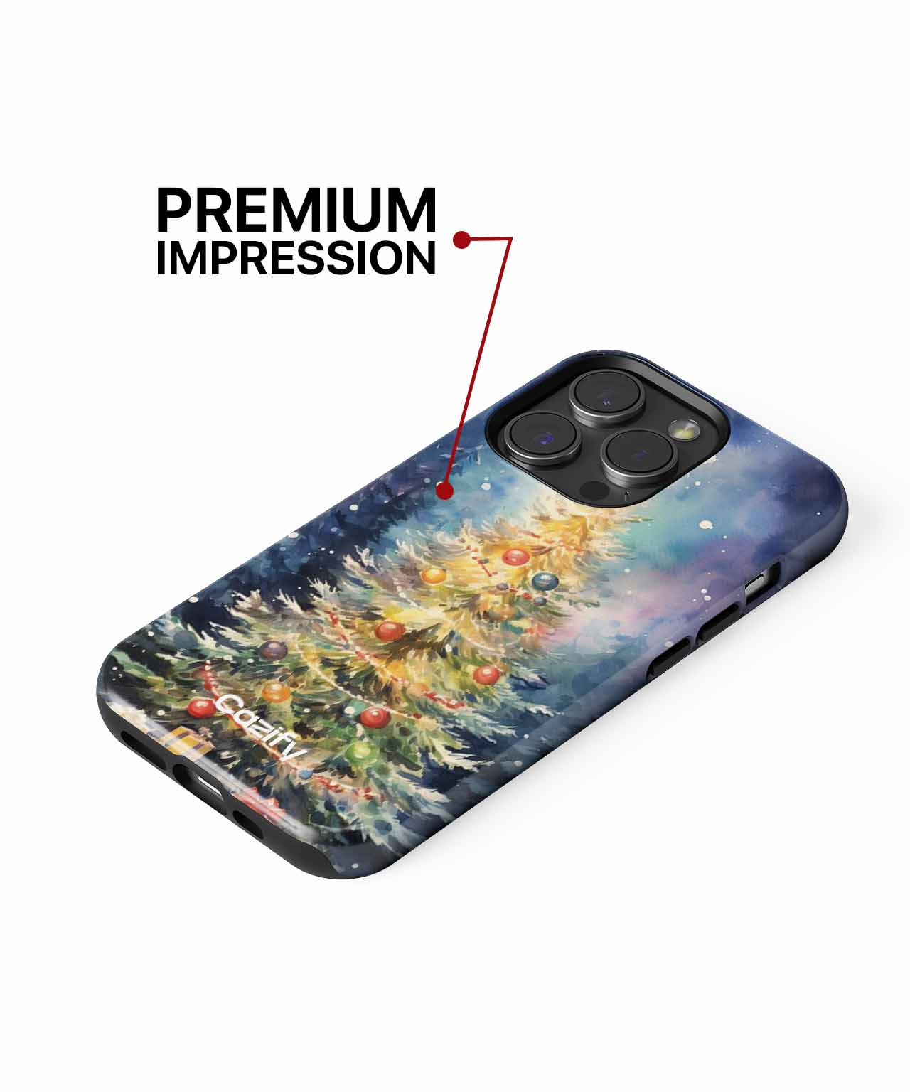 Sparkling Winter Wonderland Christmas Tree iPhone case Case Cazify - Delivery Canada